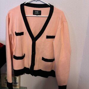 EllandEmm 3XL pink/navy cardigan Ell and Emm